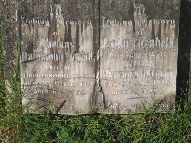 MOFFITT Thomas Hammond -1939-1930 &amp; Emily Elizabeth :: HOBSON Boris -1972