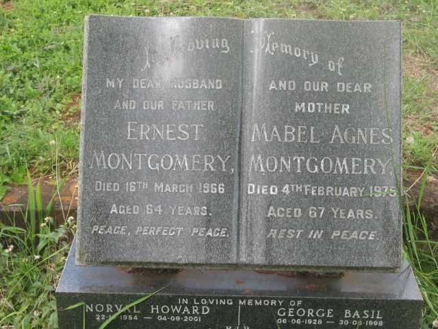 MONTGOMERY Ernest -1966 &amp; Mabel Agnes -1975