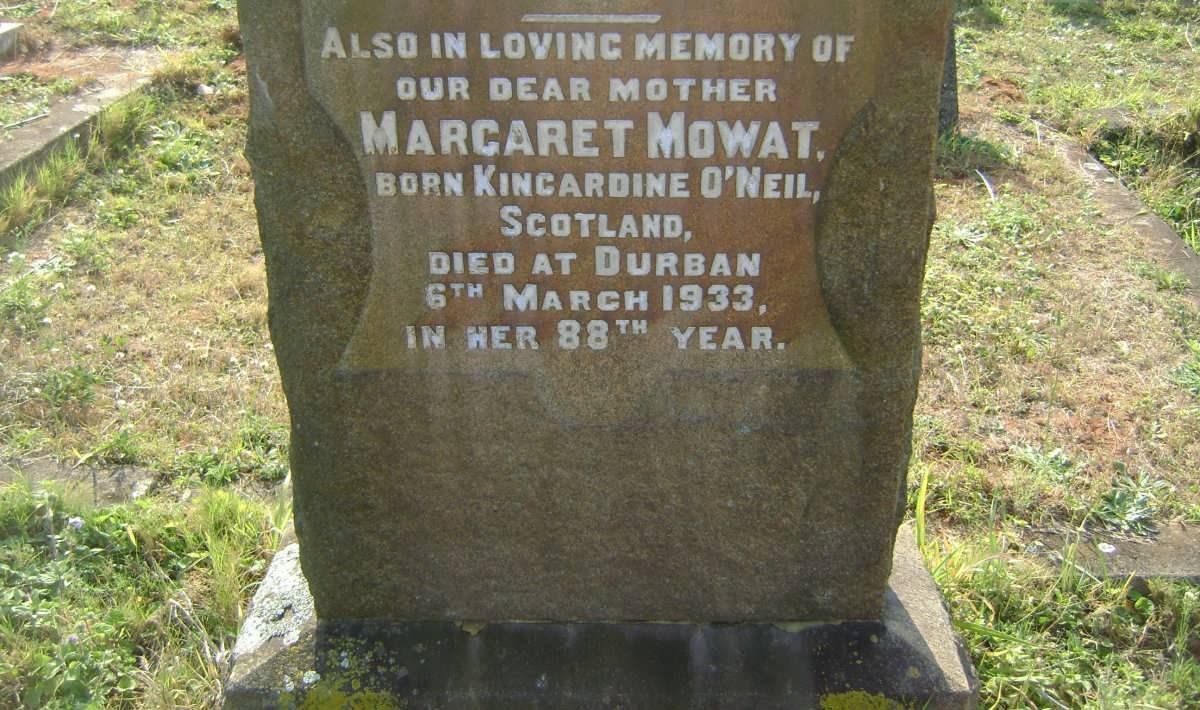 MOWAT William -1923 &amp; Margaret -1933