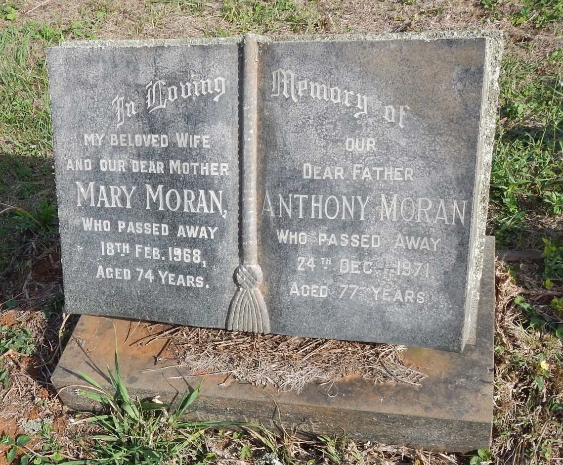MORAN Anthony -1971 &amp; Mary -1968