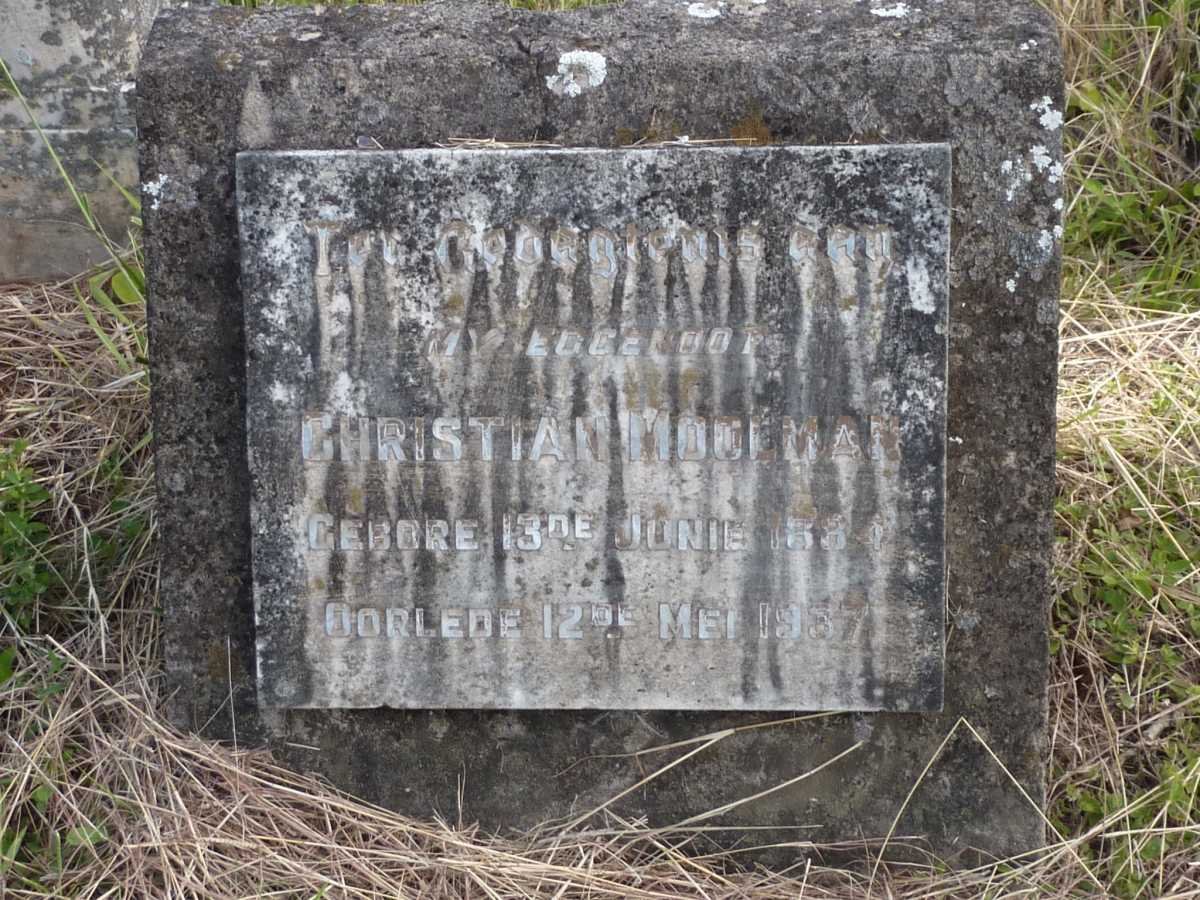 MOOLMAN Christian 1884-1937
