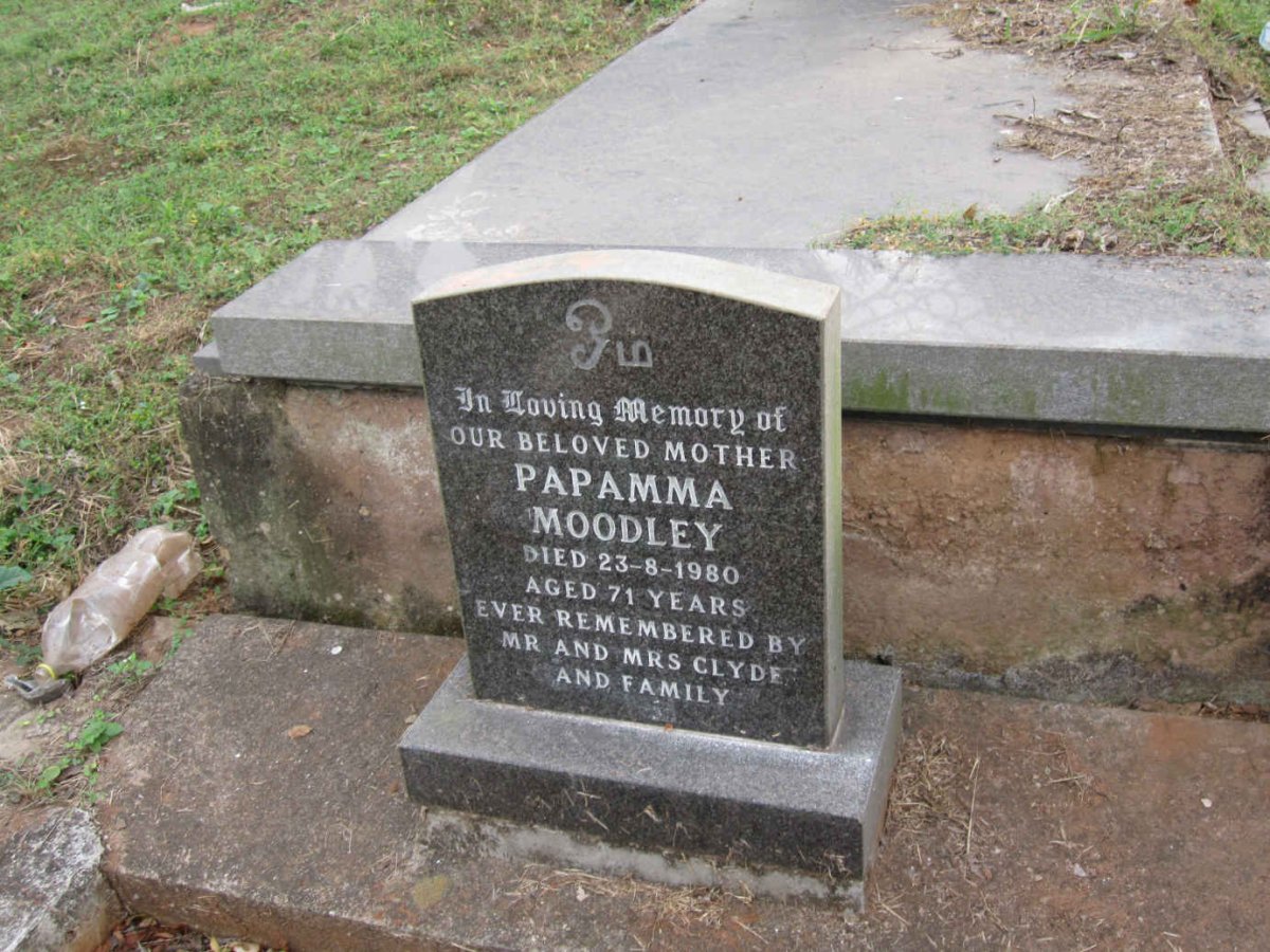 MOODLEY Papamma -1980