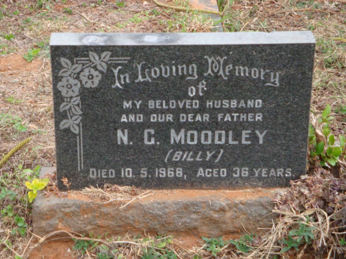 MOODLEY N.G. -1968