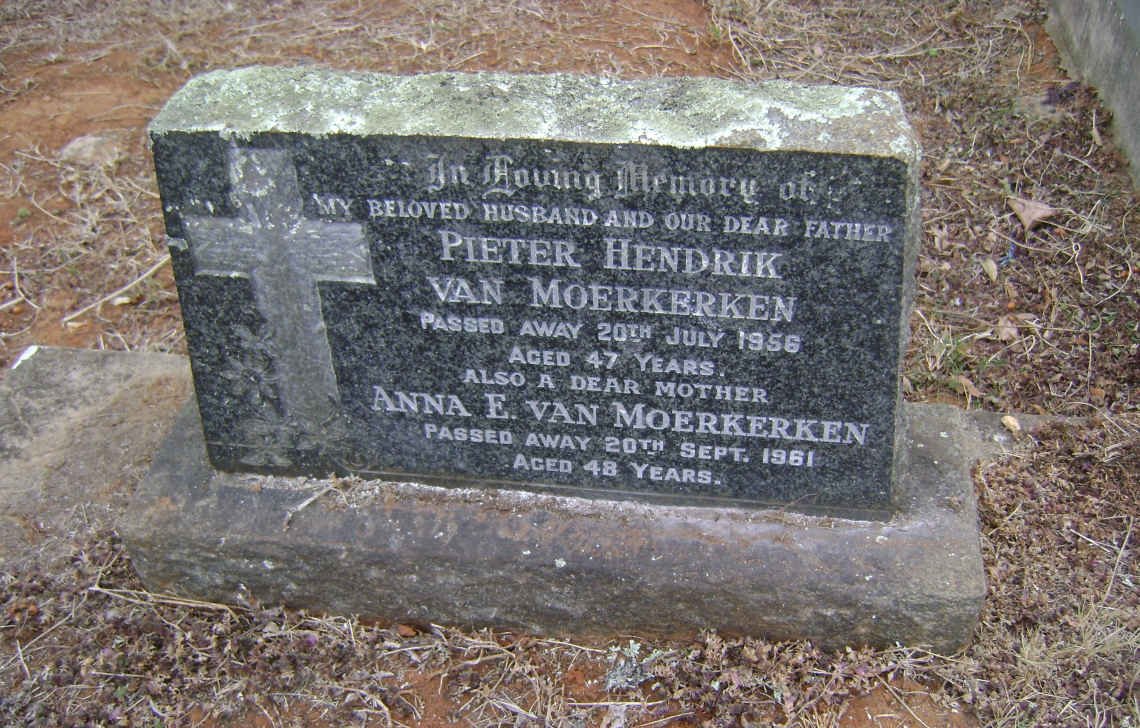 MOERKERKEN Pieter Hendrik, van -1956 &amp; Anna E. -1961