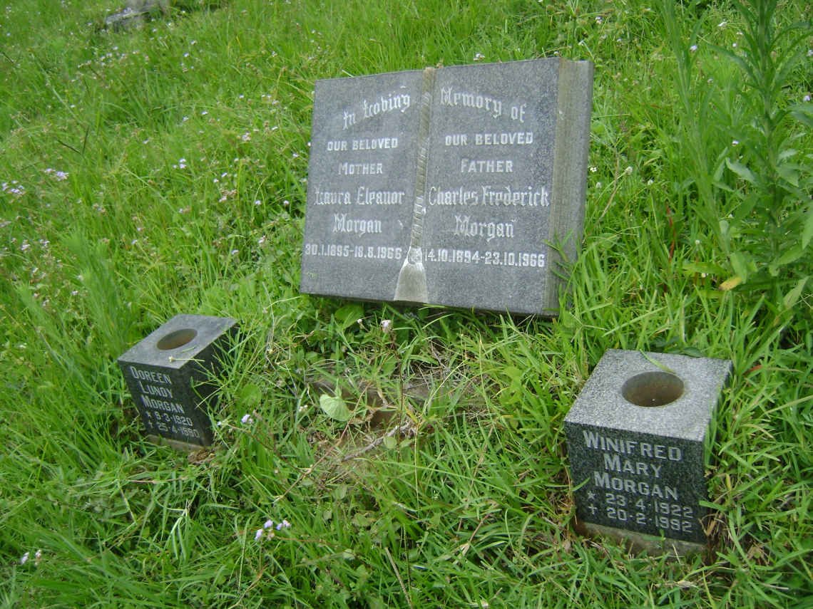 MORGAN Charles Frederick 1894-1966 &amp; Laura Eleanor 1895-1966 :: MORGAN Doreen Lundy 1920-1990