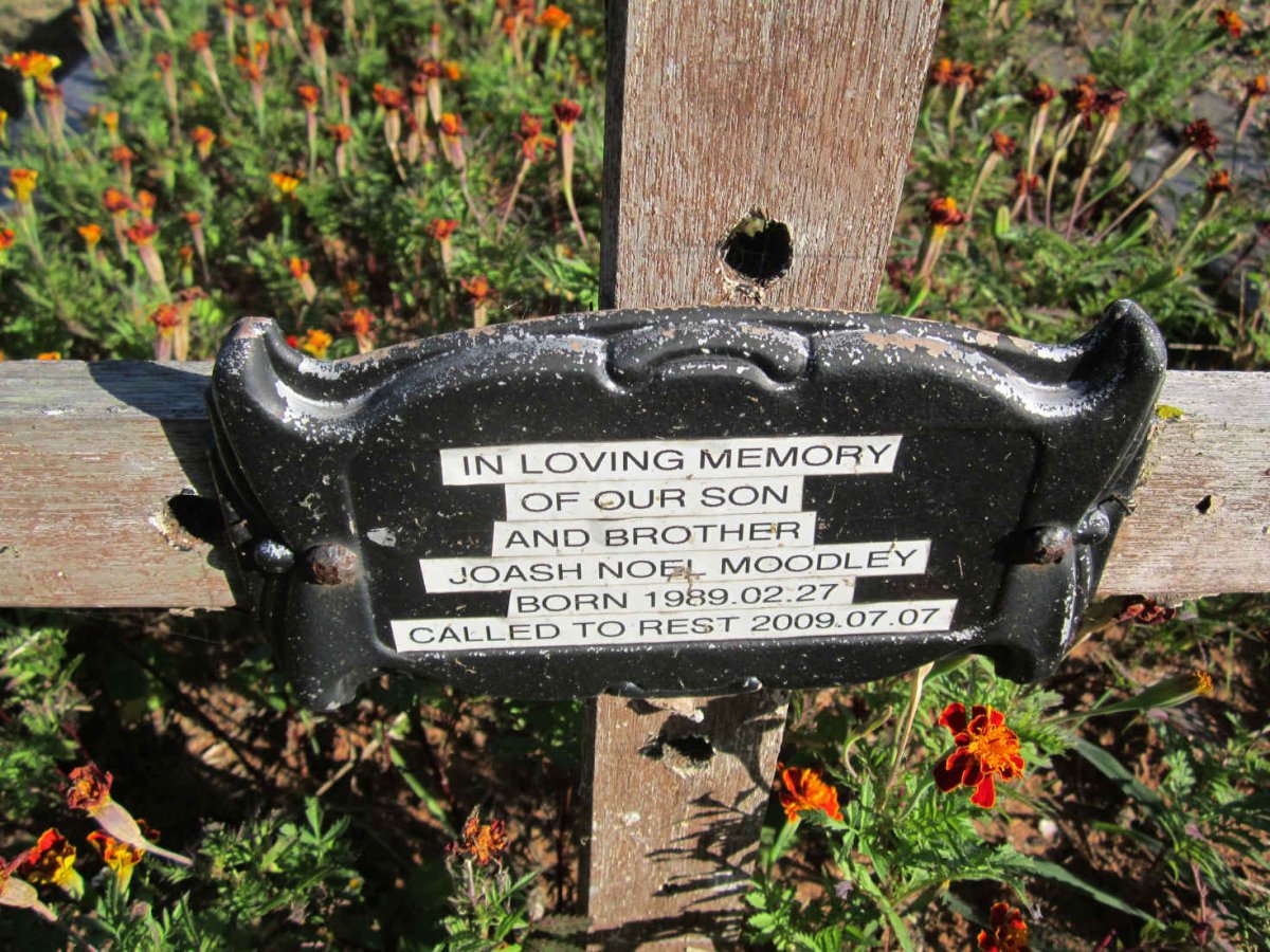 MOODLEY Joash Noel 1989-2009