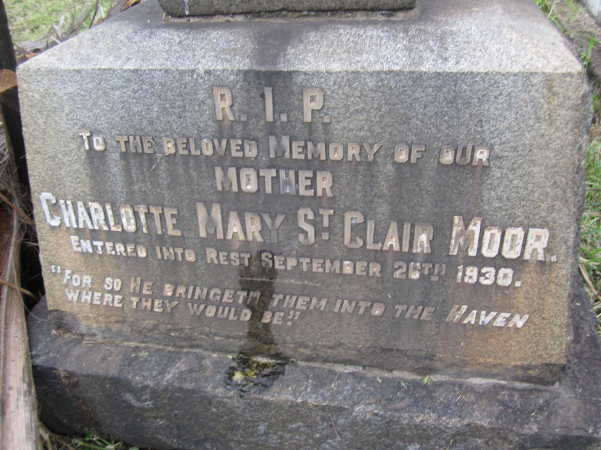 MOOR Charlotte Mary St. Clair -1930