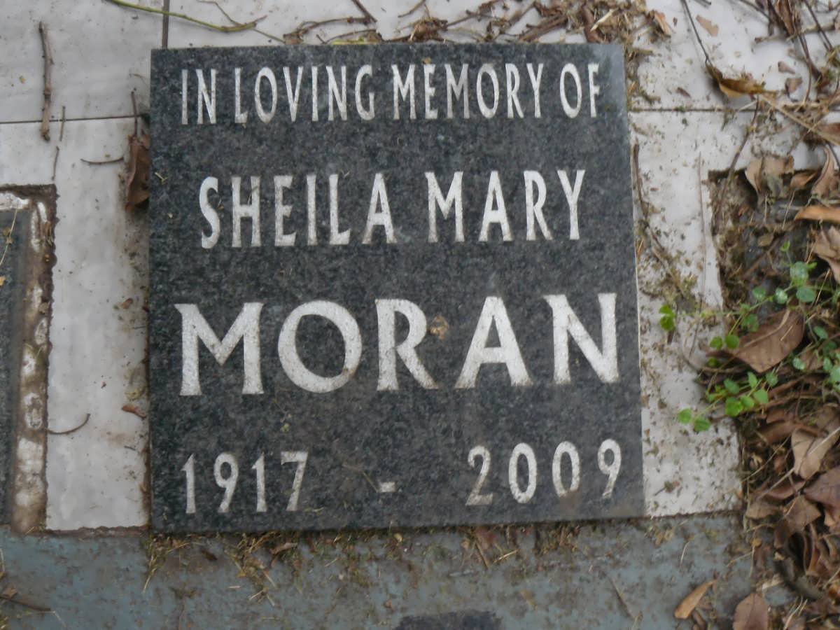 MORAN Sheila Mary 1917-2009