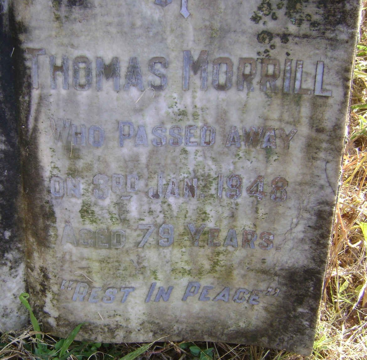 MORRILL Thomas -1948