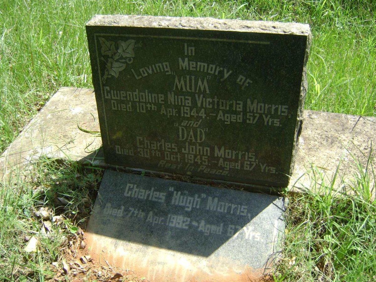 MORRIS Charles John -1945 &amp; Gwendoline Nina Victoria -1944 :: MORRIS Charles -1992