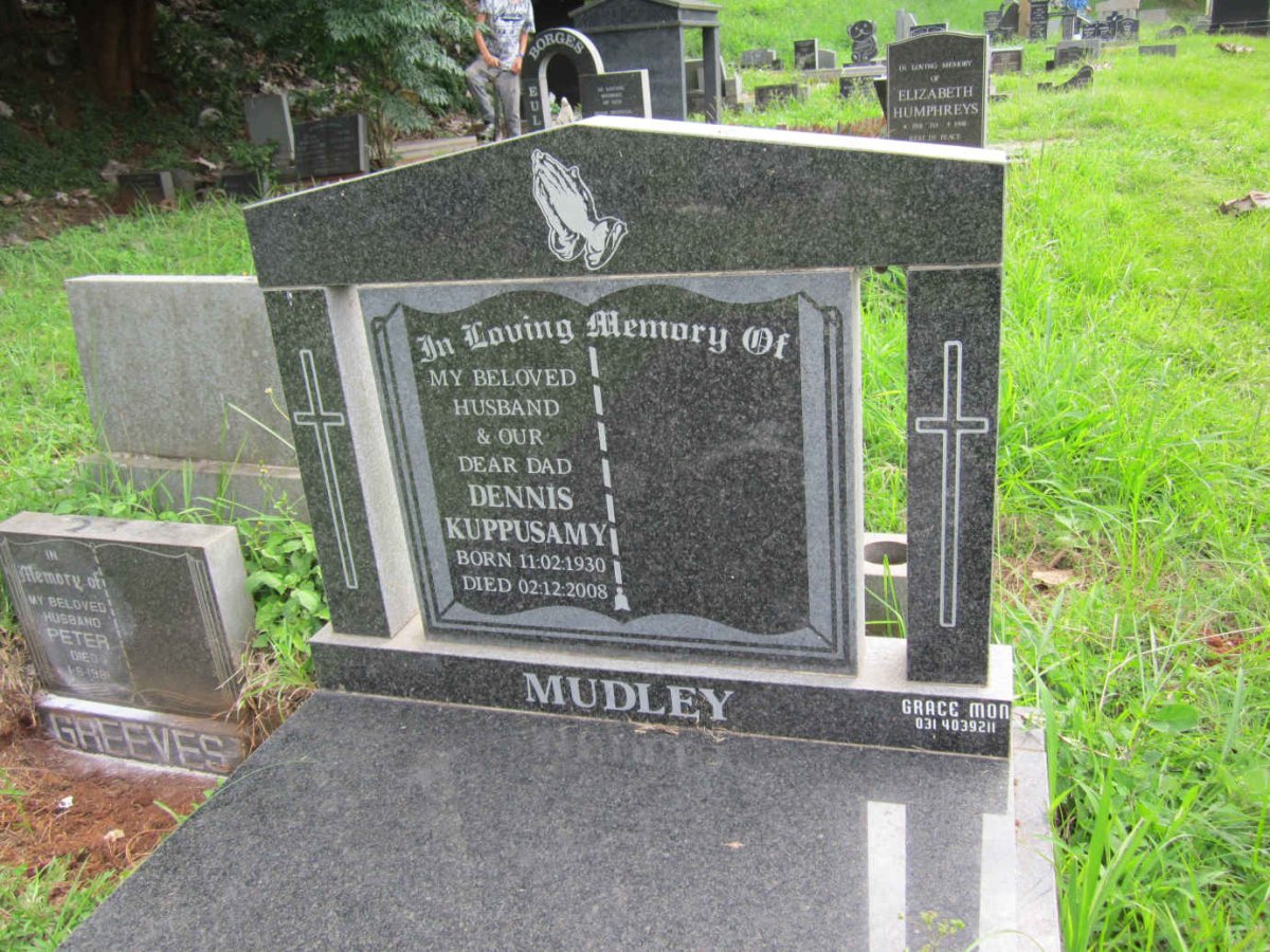 MUDLEY Dennis Kuppusamy 1930-2008