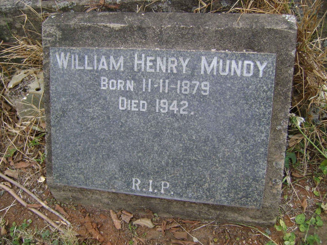 MUNDY William Henry 1879-1942