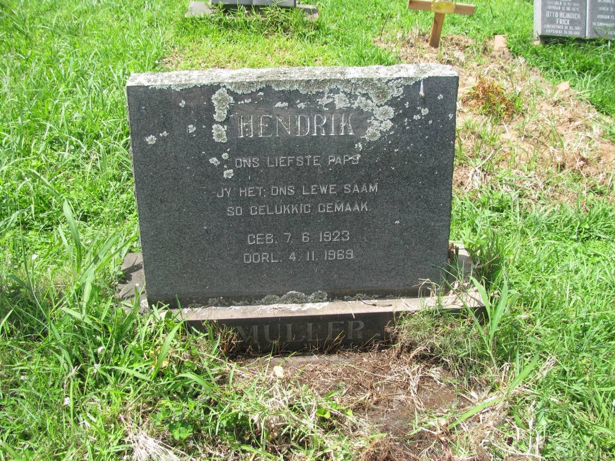 MULLER Hendrik 1923-1969