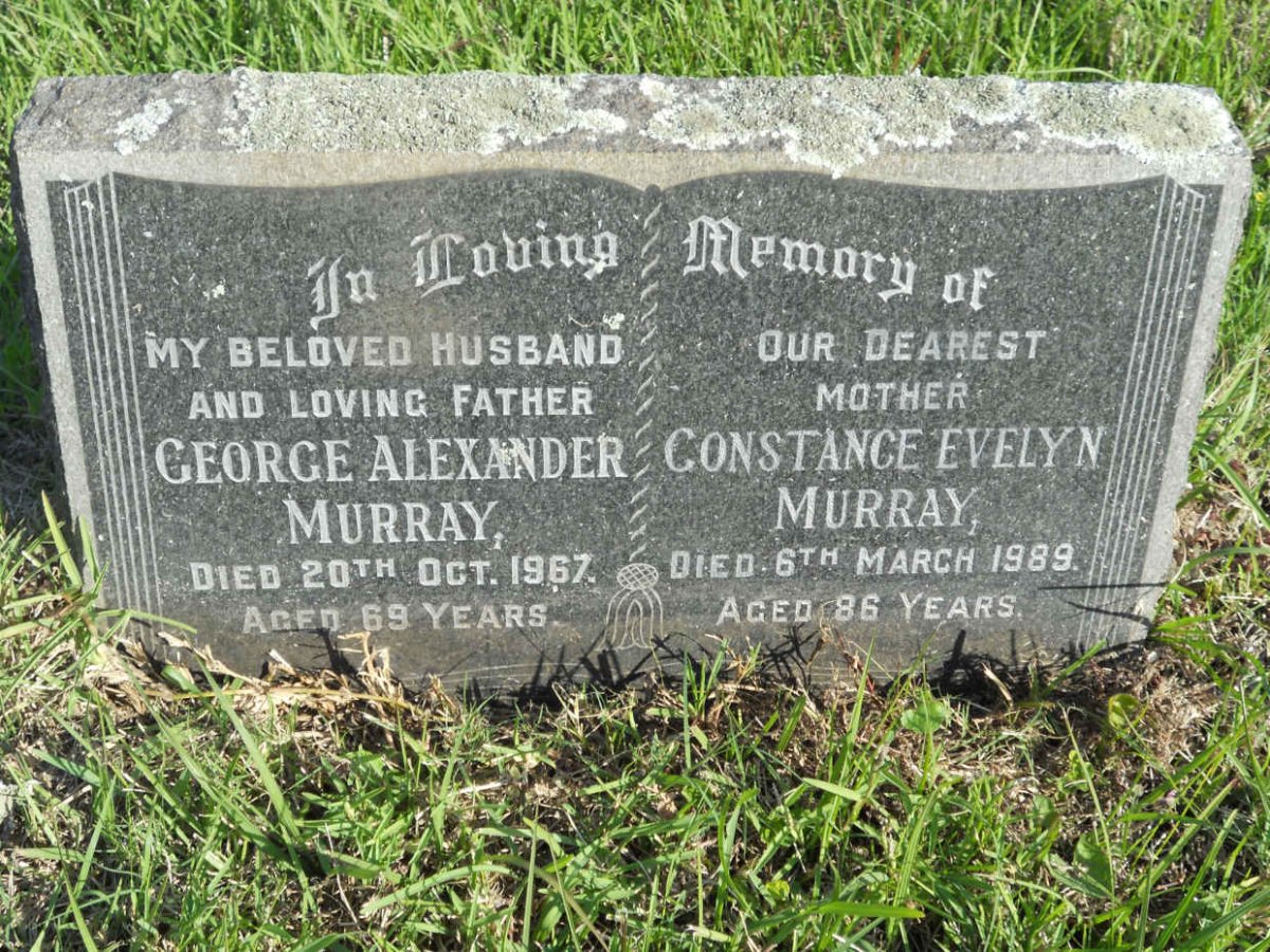 MURRAY George Alexander -1967 &amp; Constance Evelyn -1989