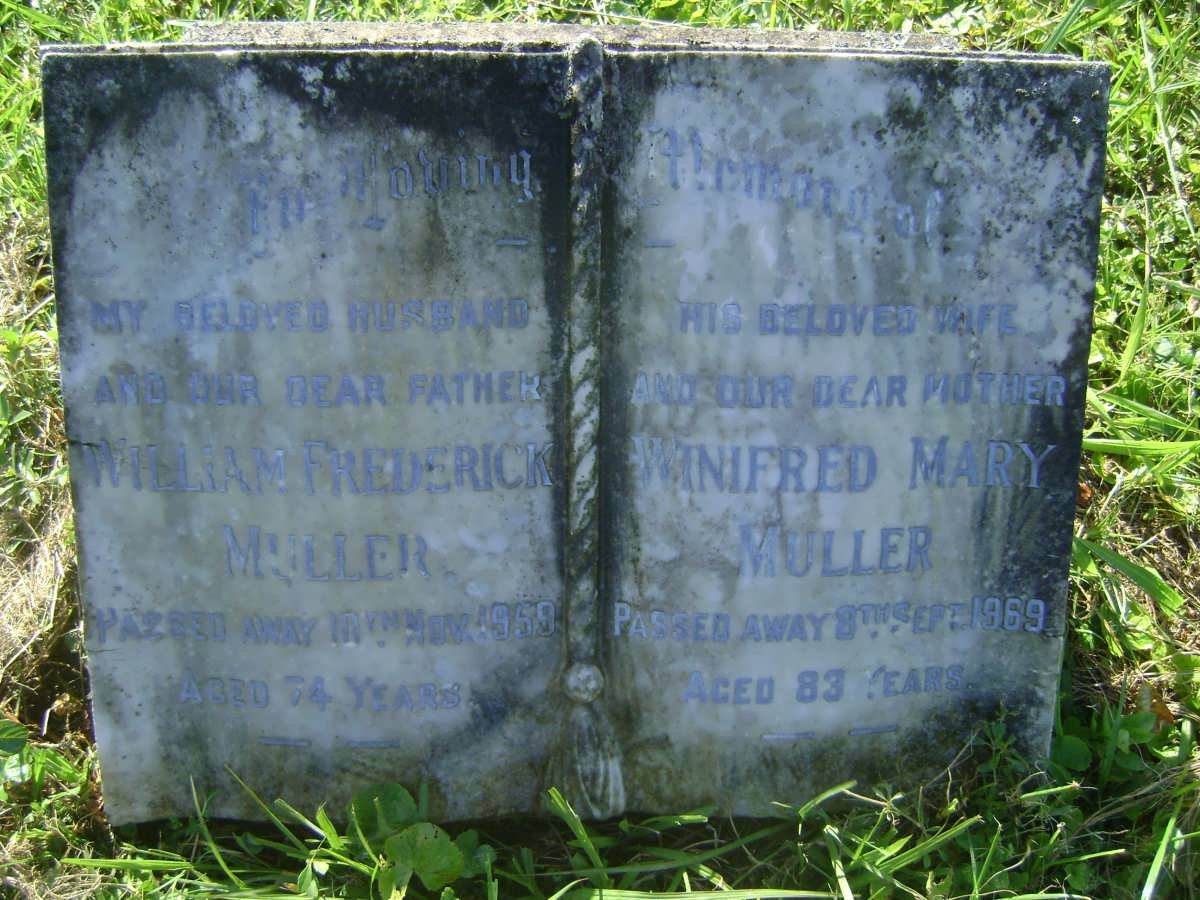 MULLER William Frederick -1959 &amp; Winifred Mary -1969
