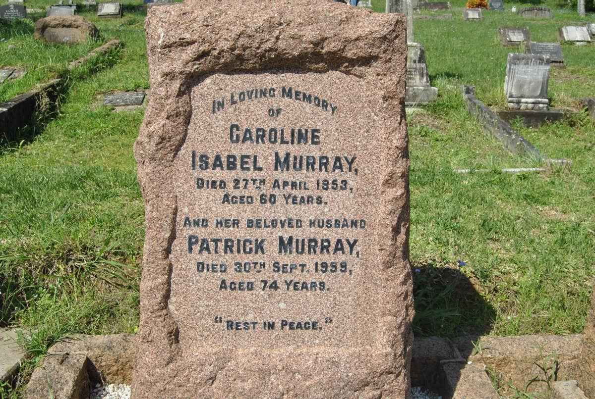 MURRAY Patrick -1959 &amp; Caroline Isabel -1953