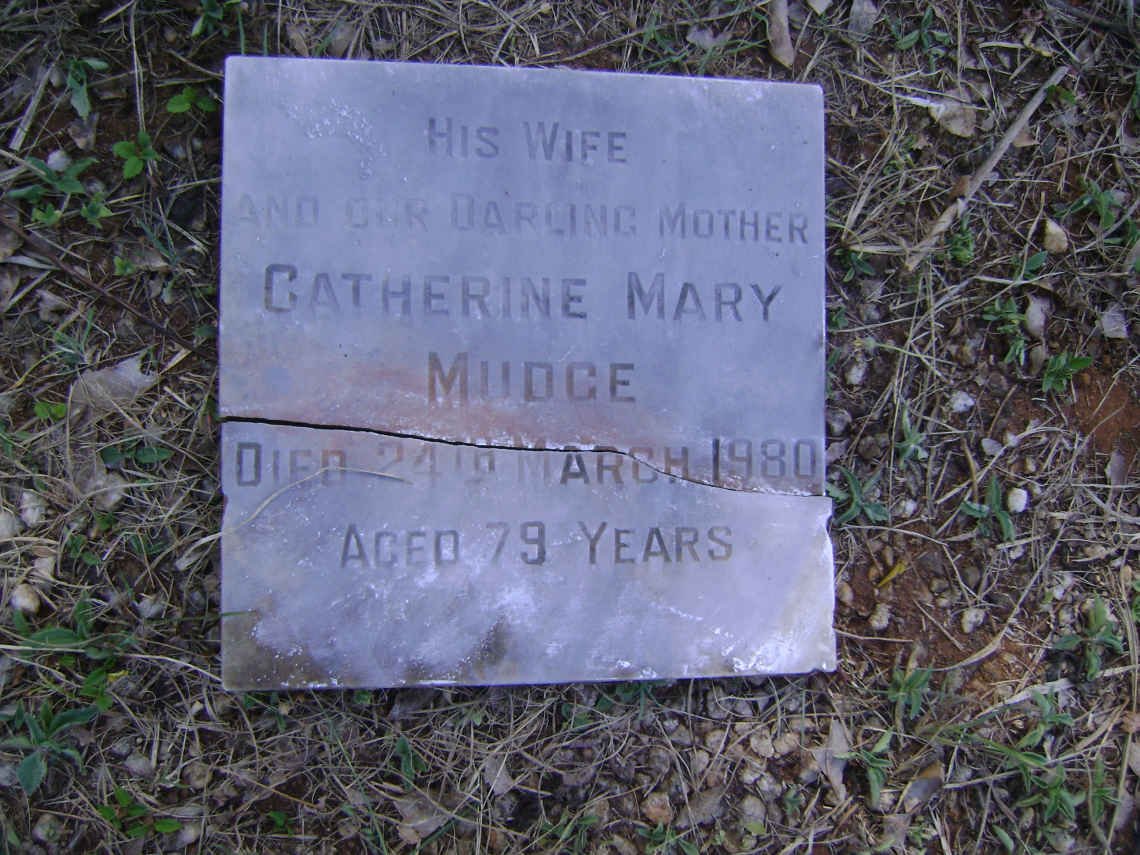MUDGE Catherine Mary -1980