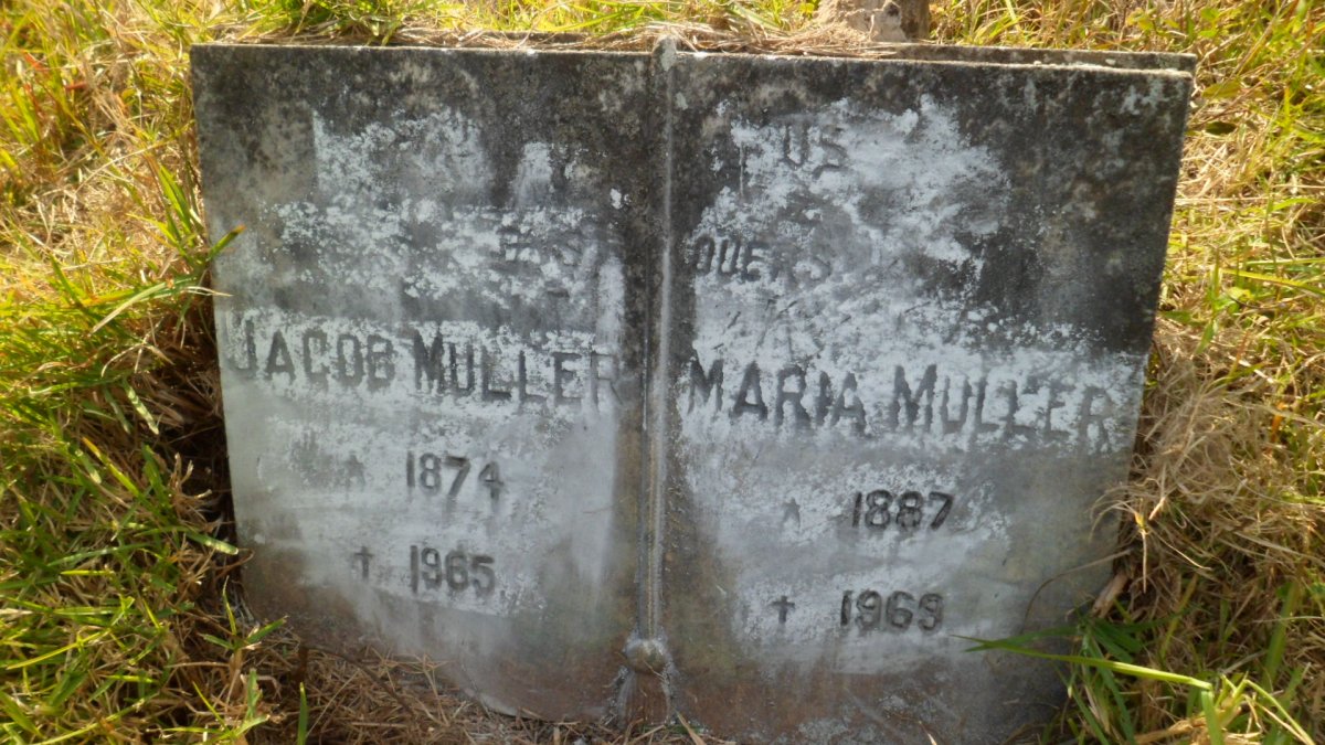 MULLER Jacob 1874-1965 &amp; Maria 1887-1969