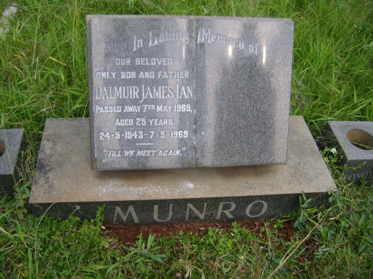 MUNRO Dalmuir James Ian 1943-1969