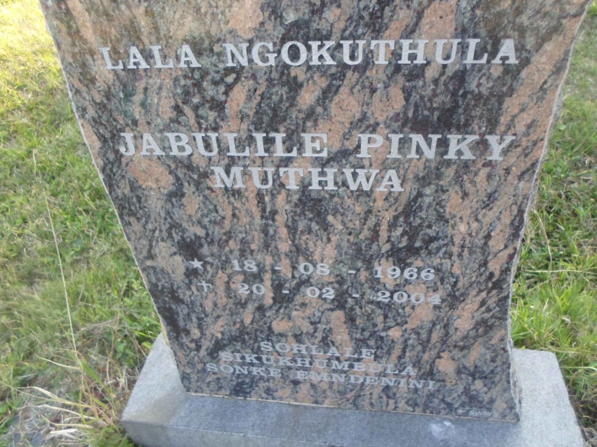 MUTHWA Jabulile Pinky 1966-2004