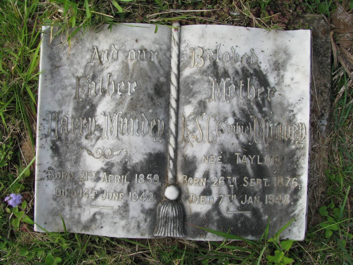 MUNDEY Harry 1859-1942 &amp; E.S. TAYLOR 1876-1948 :: MUNDEY Natalie Elise 1917-1935