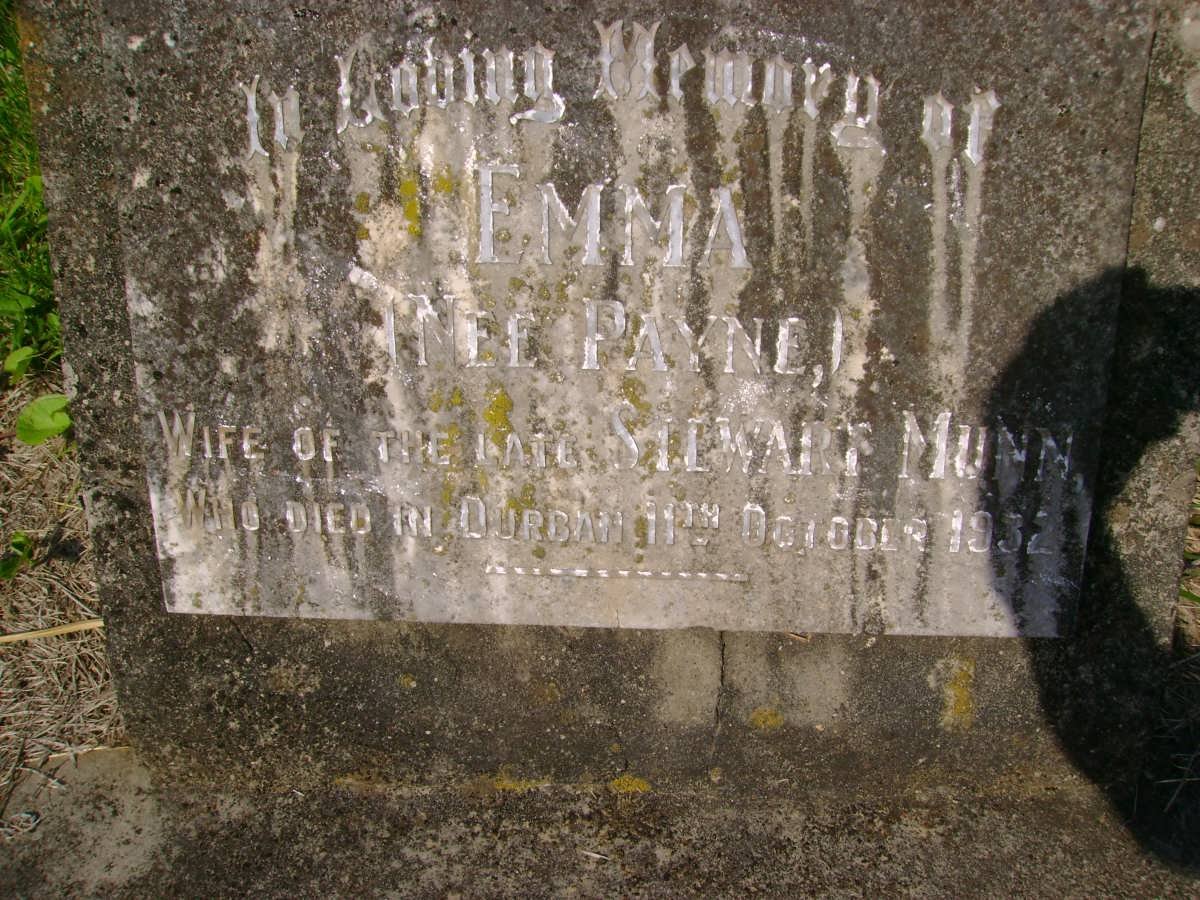 MUNN Emma nee PAYNE -1932