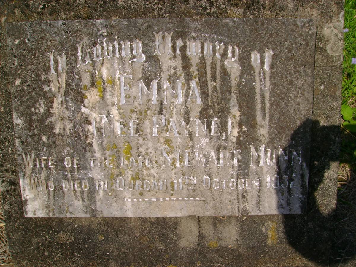 MUNN Emma nee PAYNE -1932