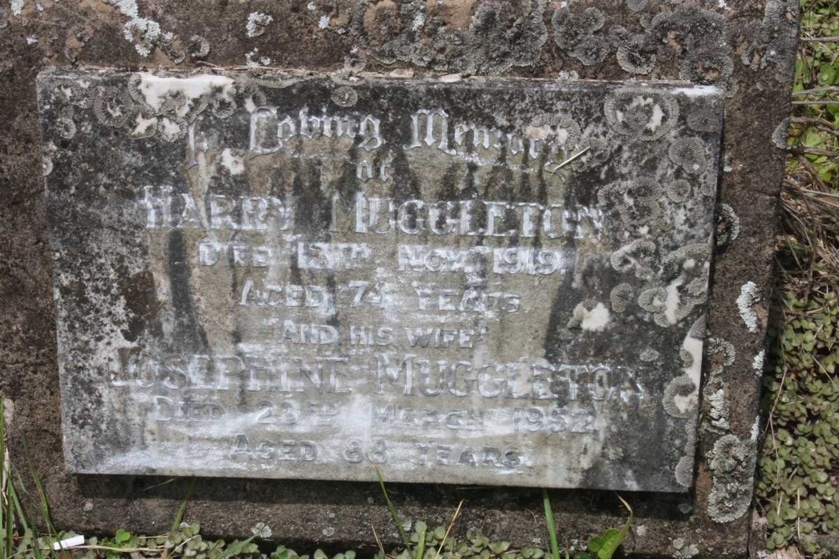 MUGGLETON Harry -1919 &amp; Josephine -1952