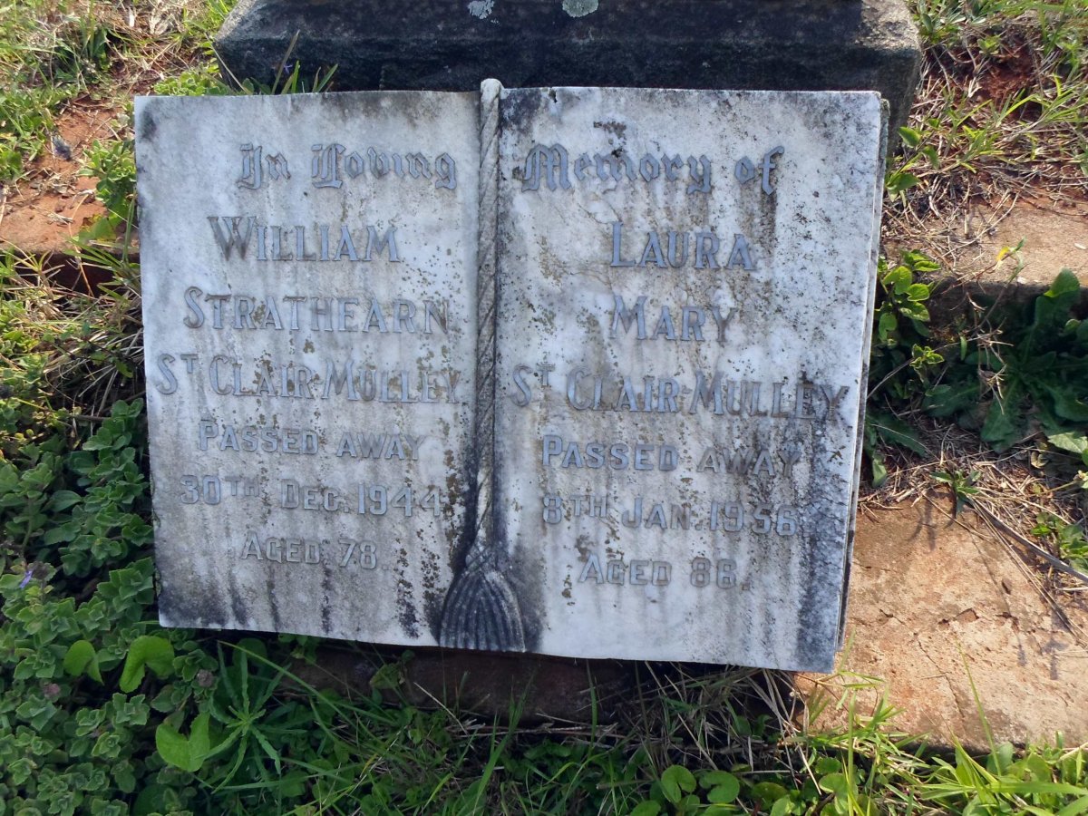 MULLEY William Strathearn, St. CLAIR -1944 &amp; Laura Mary -1956