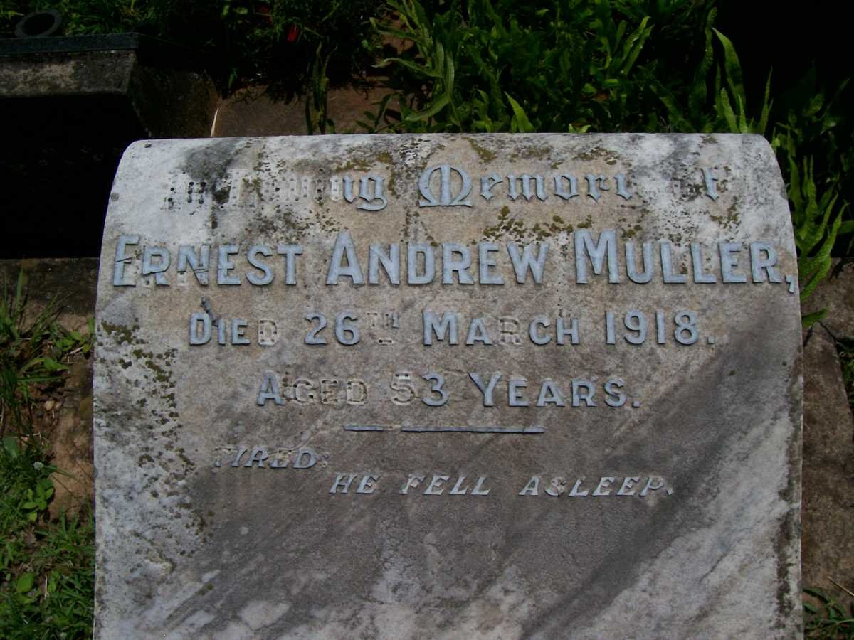 MULLER Ernest Andrew -1918