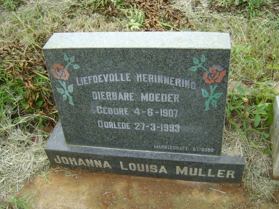 MULLER Johanna Louisa 1907-1993