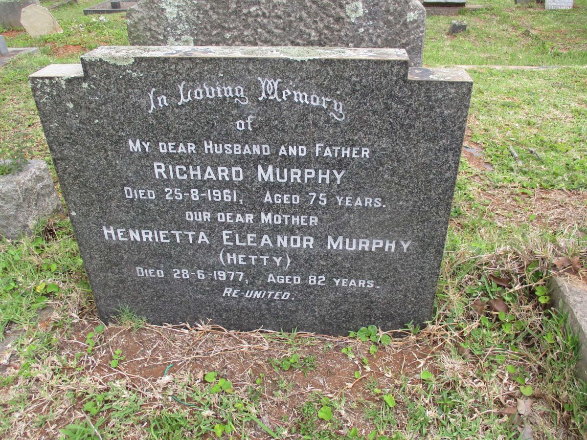 MURPHY Richard -1961 &amp; Henrietta Eleanor -1977