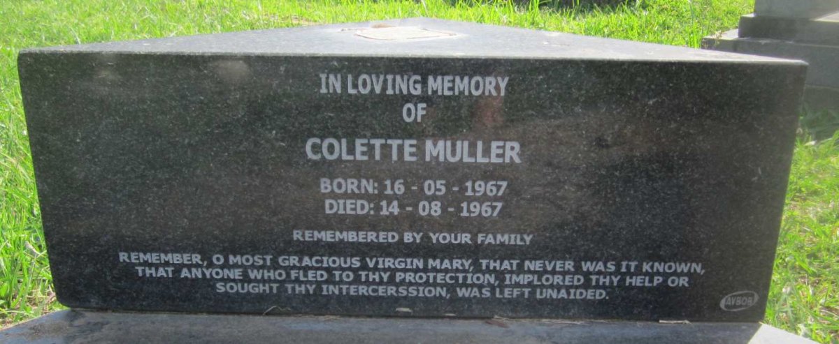 MULLER Colette 1967-1967