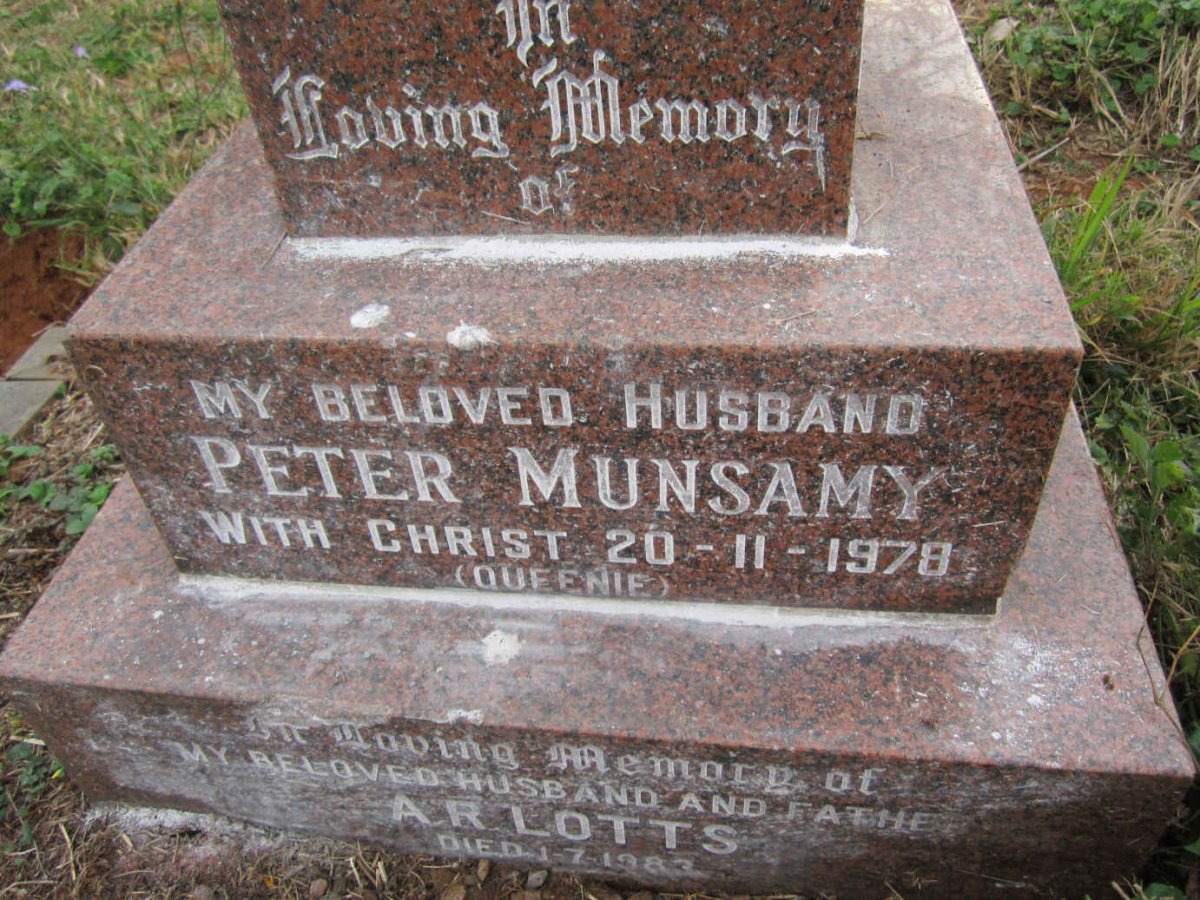 MUNSAMY Peter -1978 :: LOTTS A.R. -1983