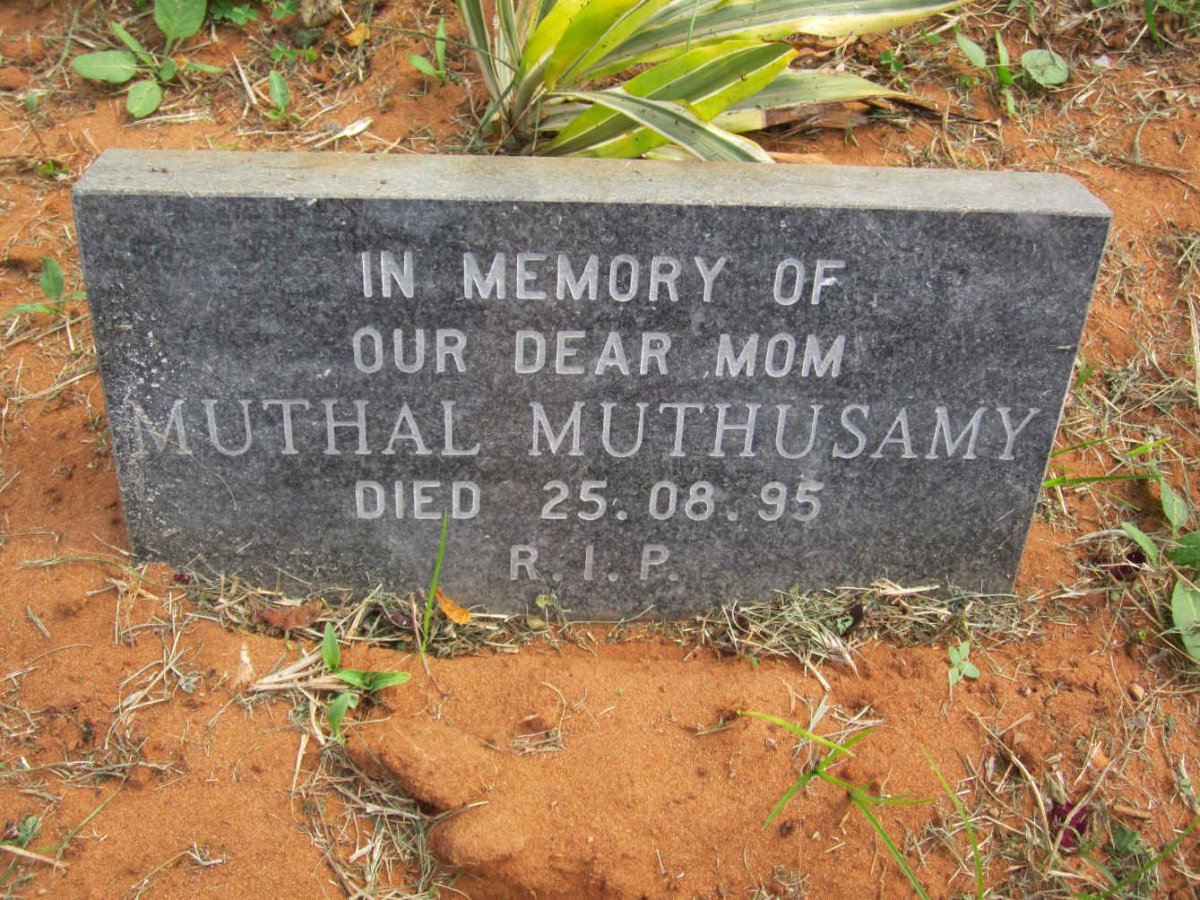 MUTHUSAMY Muthal -1995