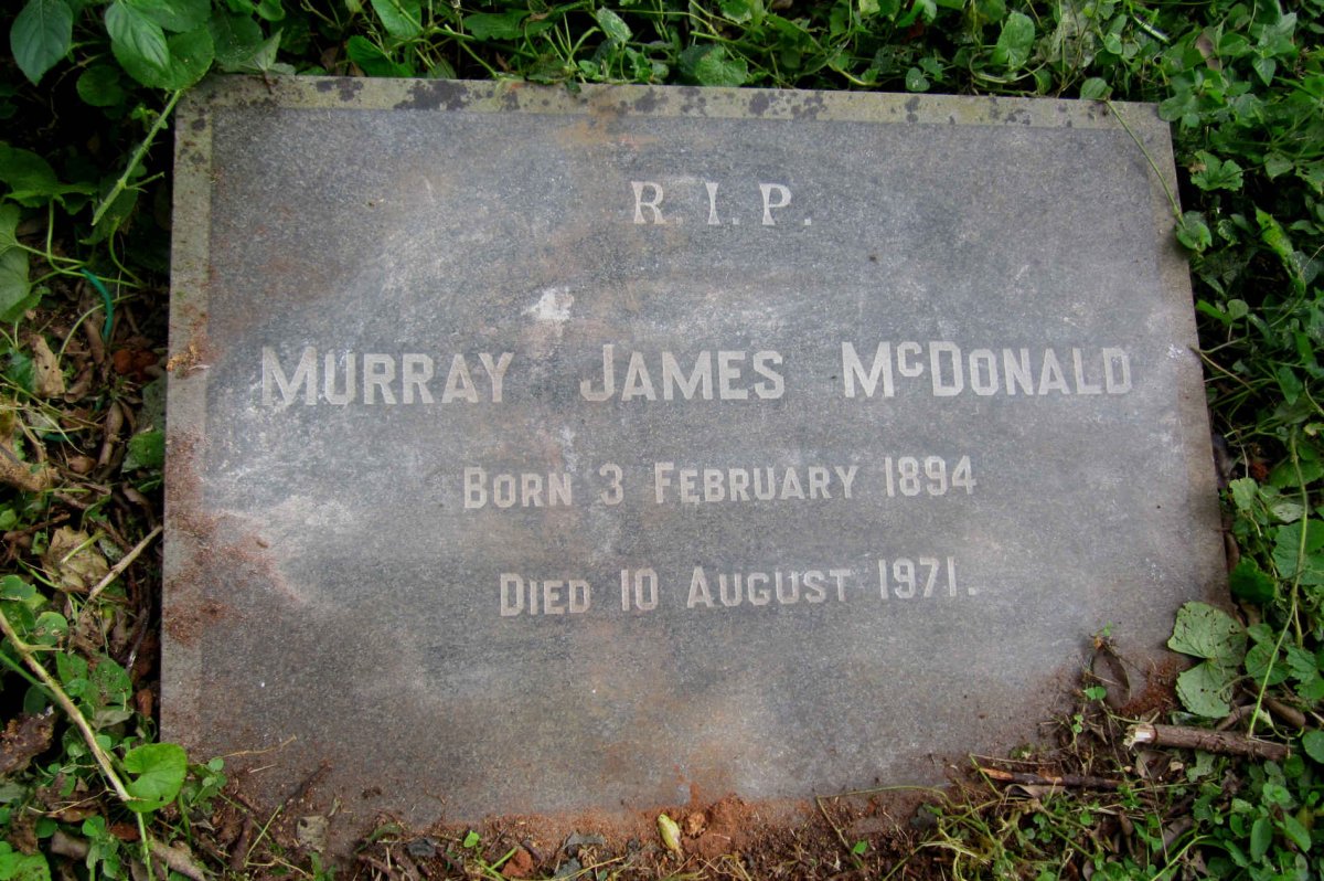 McDONALD Murray James 1894-1971