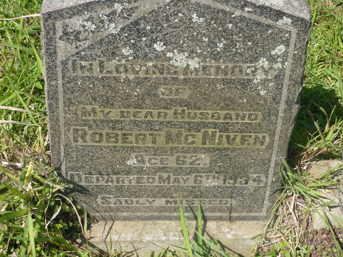McNIVEN Robert -1934