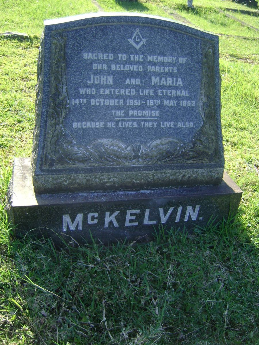 McKELVIN John -1951 &amp; Maria -1952