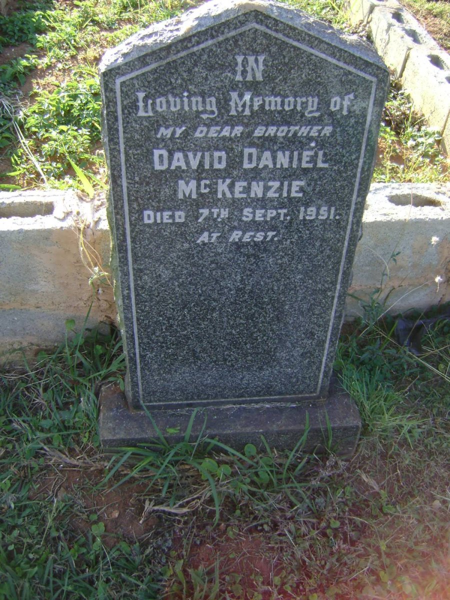 McKENZIE David Daniel -1951
