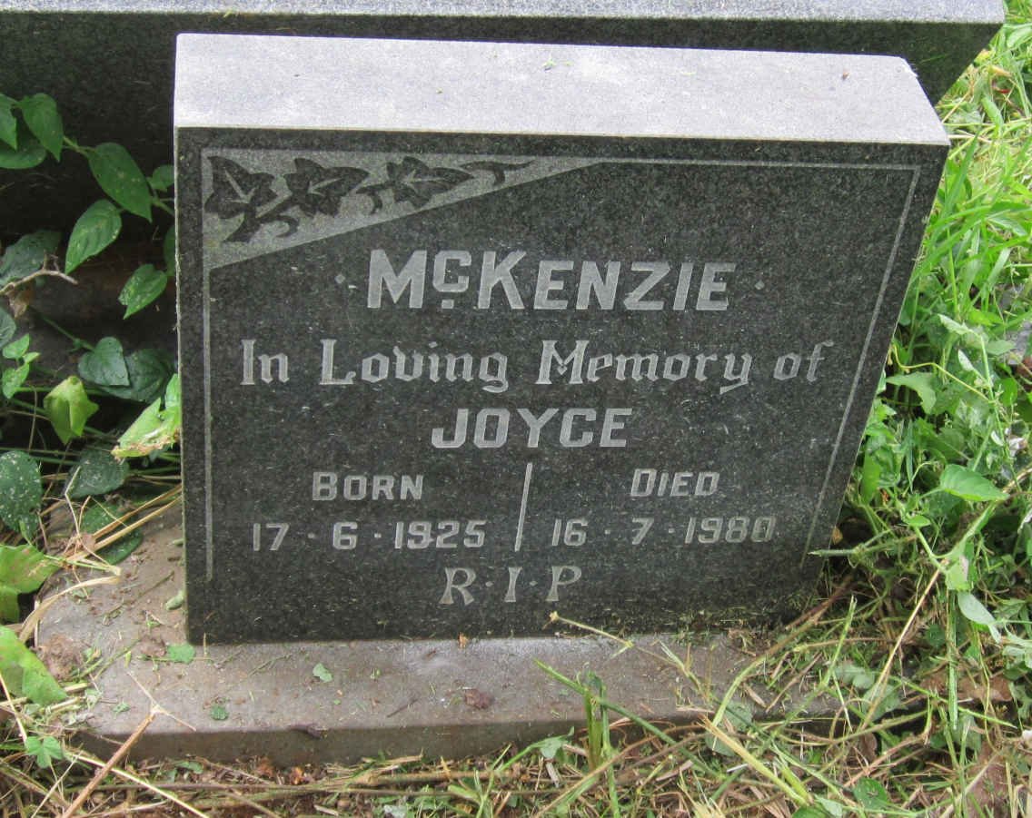 McKENZIE Joyce 1925-1980