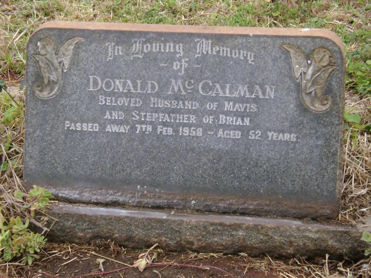 McCALMAN Donald -1958
