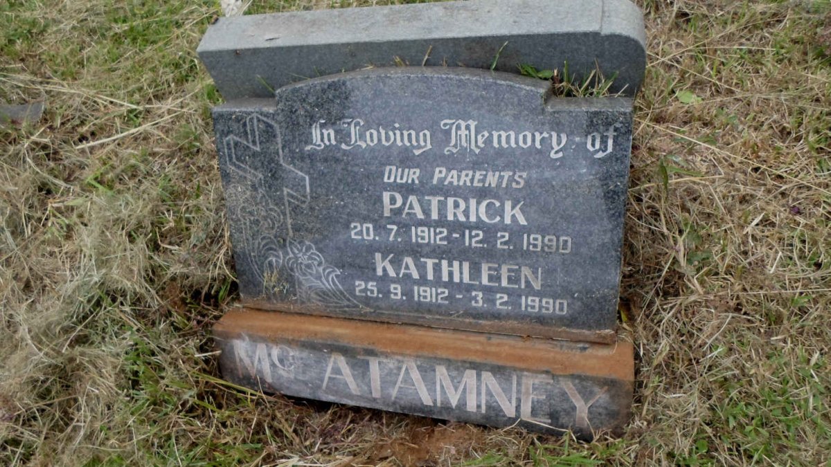 McATAMNEY Patrick 1912-1990 &amp; Kathleen 1912-1990