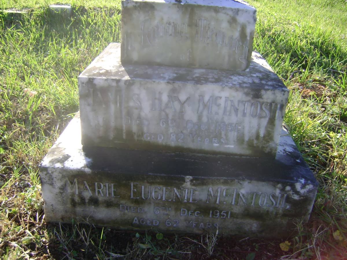 McINTOSH James Hay -1951 &amp; Marie Eugenie -1951