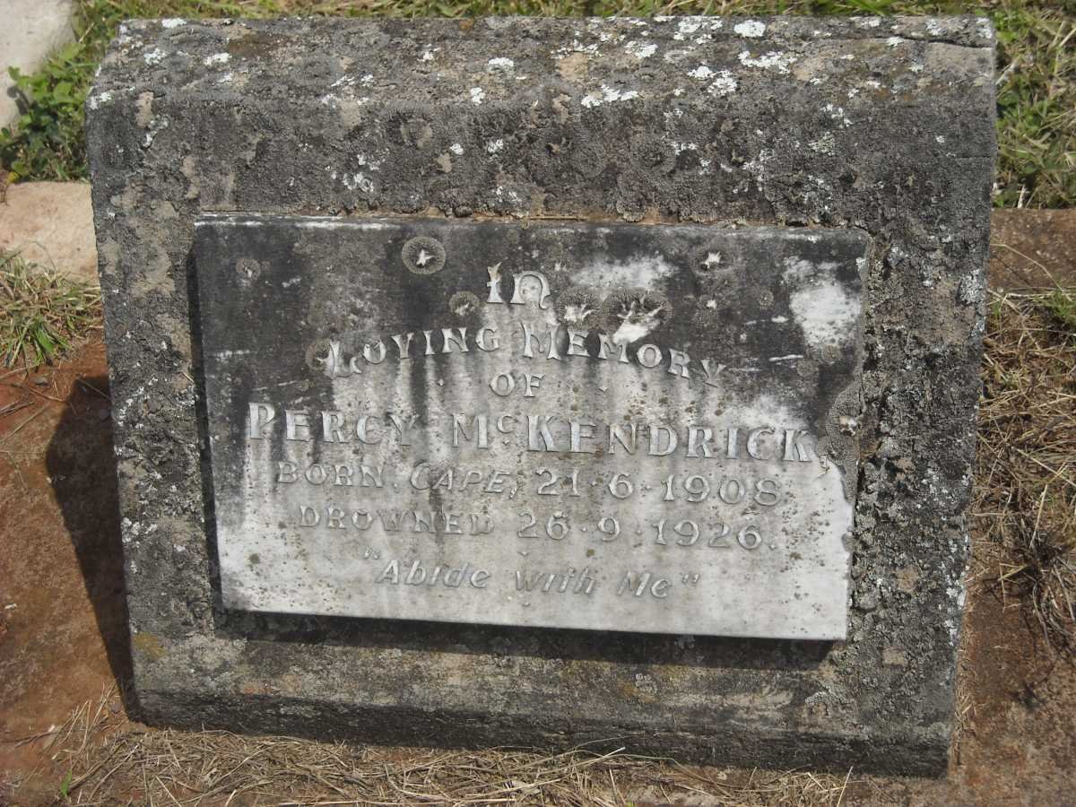 McKENDRICK Percy 1908-1926