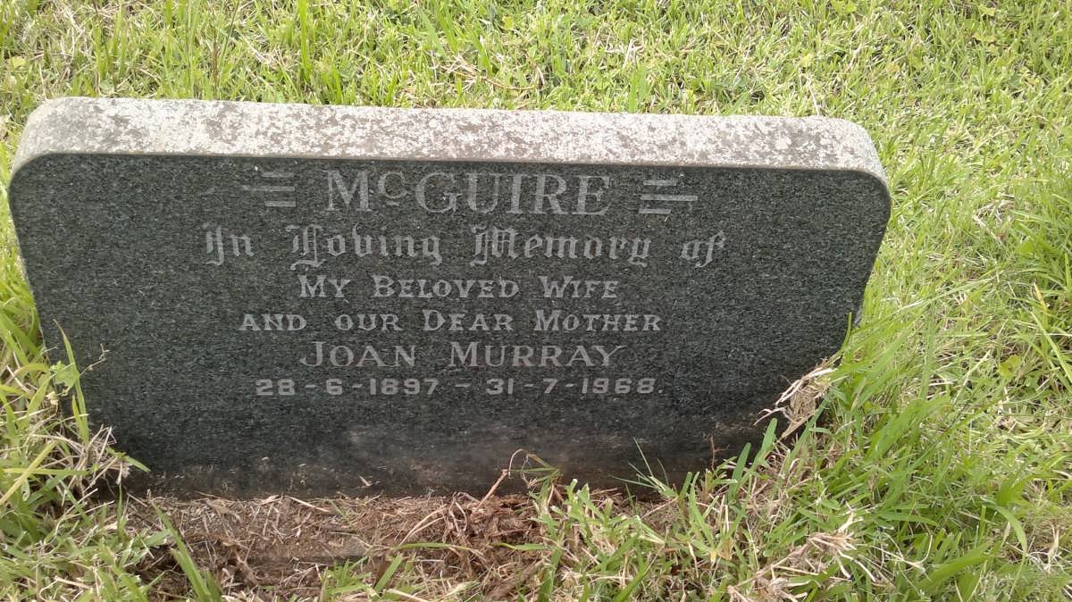 McGUIRE Joan Murray 1897-1968