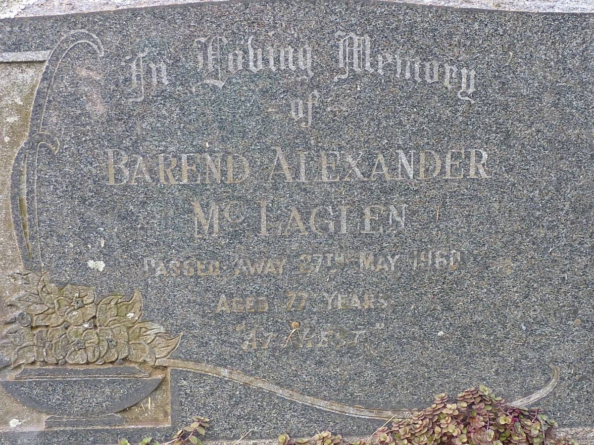 McLAGLEN Barend Alexander -1960