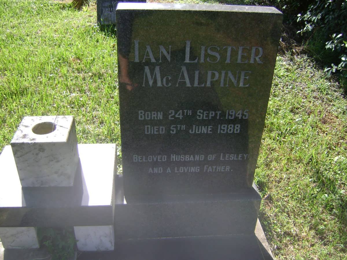 McALPINE Ian Lister 1945-1988