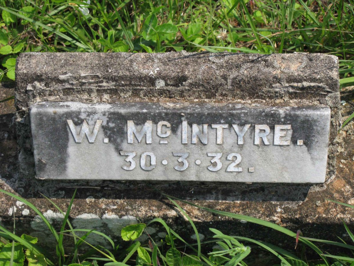 McINTYRE W. -1932