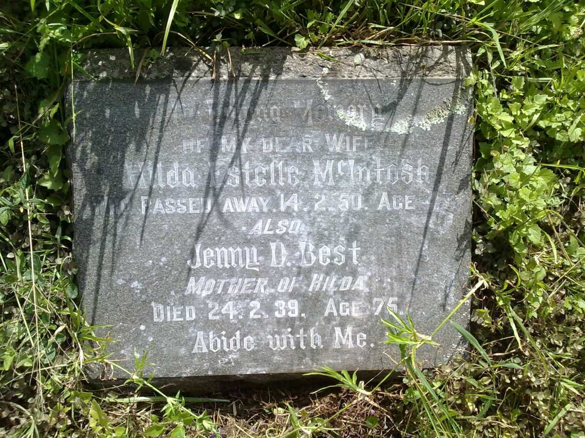 McINTOSH Hilda Estelle -1950 :: BEST Jenny D. 1939