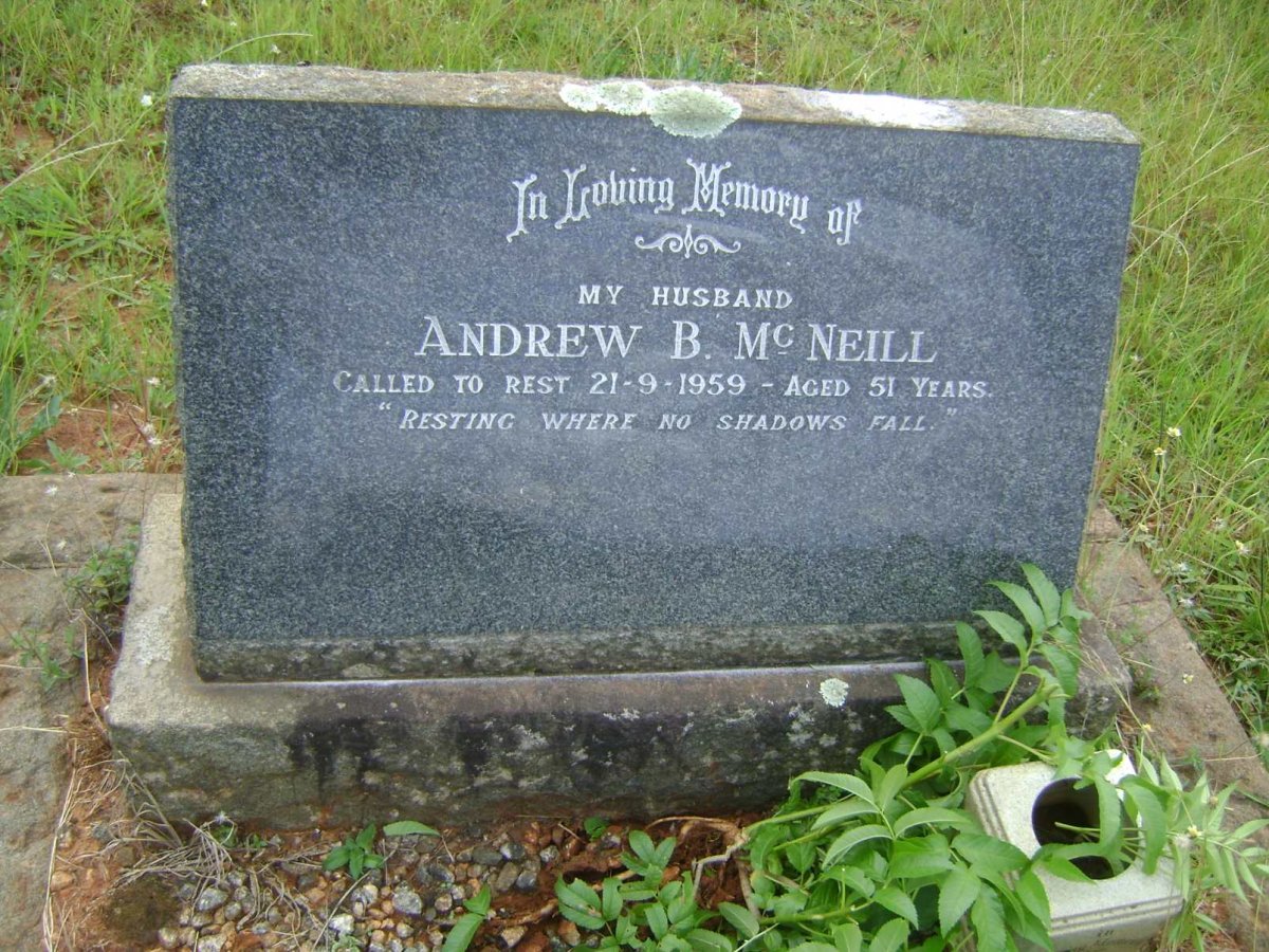 McNEILL Andrew B. -1959